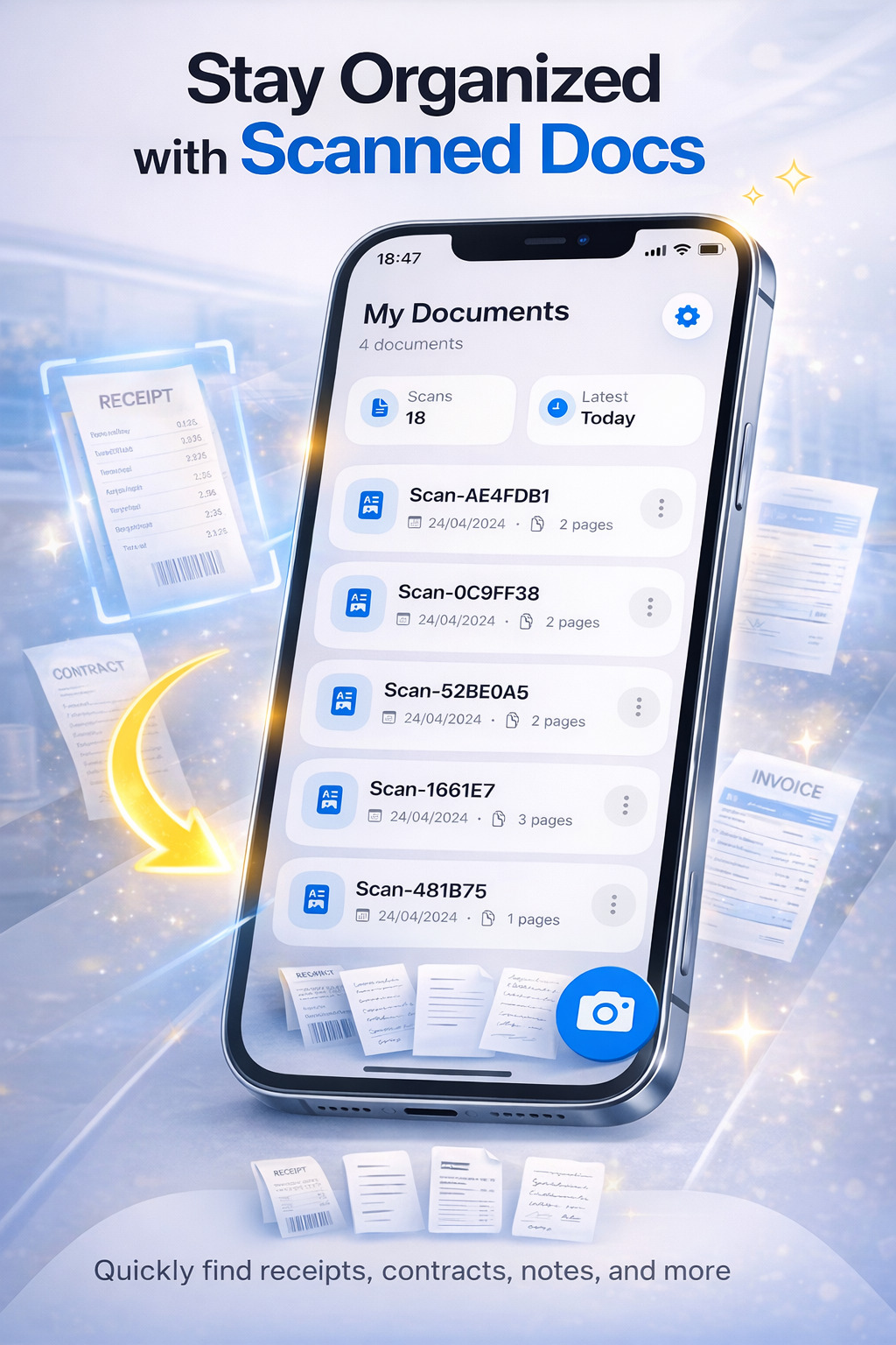 Organize scanned documents