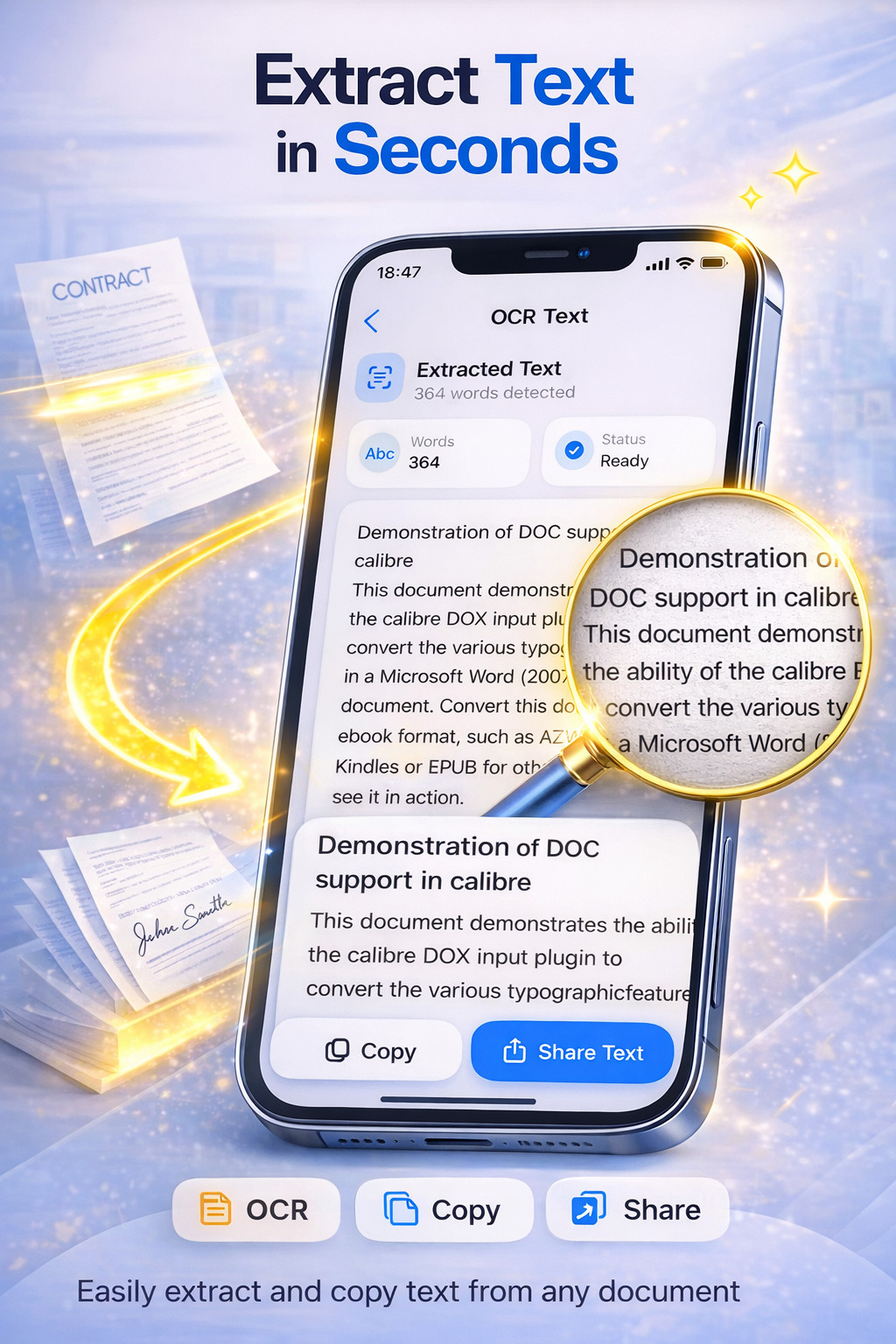 Extract text with OCR